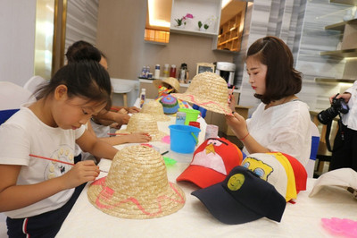中建·觀湖瓏府遮陽帽DIY活動奇趣上演